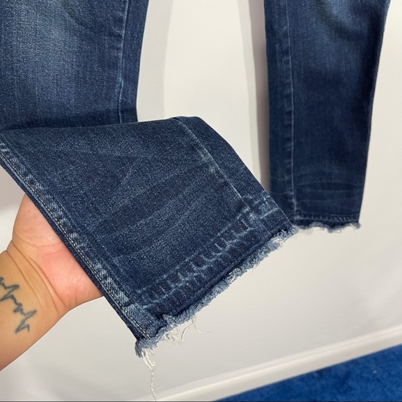 AMO Denim Babe True Blue High Rise Raw Hem - Picture 3 of 13
